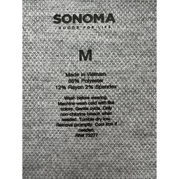 Sonoma Mens  Size M Supersoft Knit Plaid Shirt Soft Touch - Picture 8 of 8